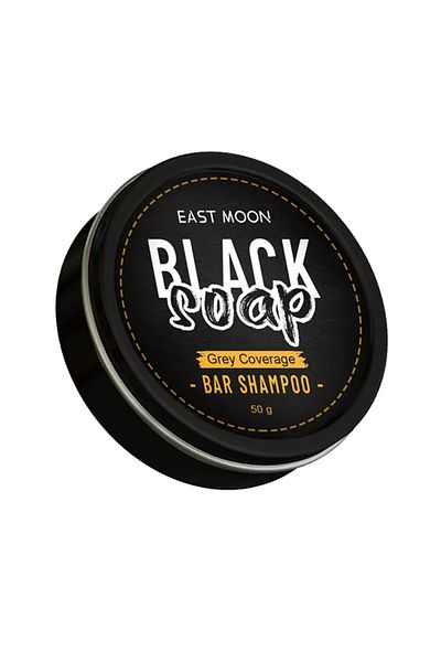 BLACK Black Hair Soap 50g, Shampoo to Cover Gray Hair