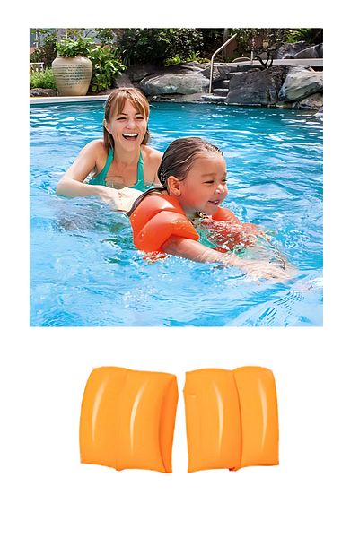 Go İthalat Double Knuckle Children's Sea Sleeve 3-6 Years, 20X20Cm – Swimming Sleeve & Bagel