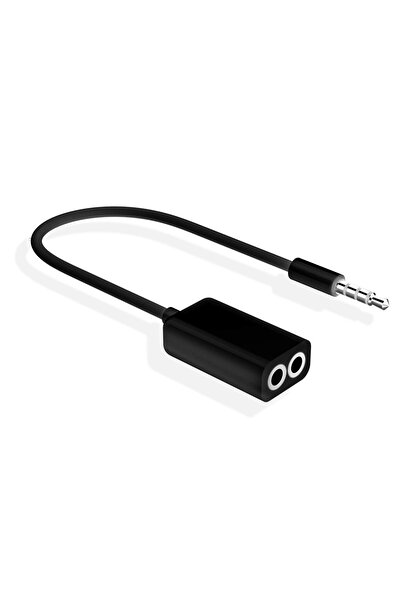 CNL Mp3 Mp4 iPod iPhone iPad Pc Notebook Kulaklık Çoklayıcı Splitter-Siyah