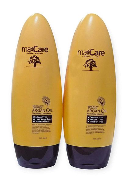 Maxcare Max Care Shampoo and Conditioner with Organic Moroccan Argan Oil