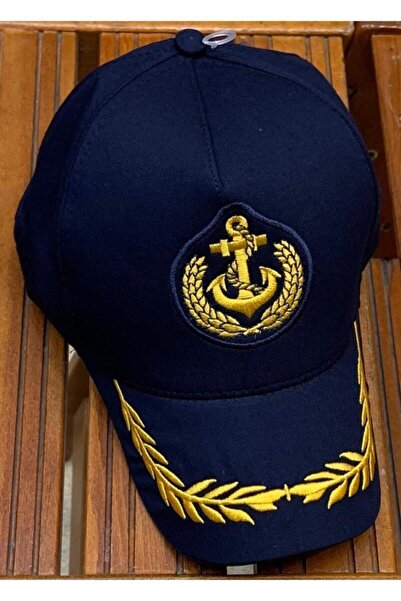 EKstore قبعة وقبعة كابتن باللون الأزرق الداكن