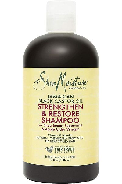 Shea Moisture Jamaican Black Castor Oil Combo - Strengthen, Grow & Restore Shampoo, Conditioner, Lea