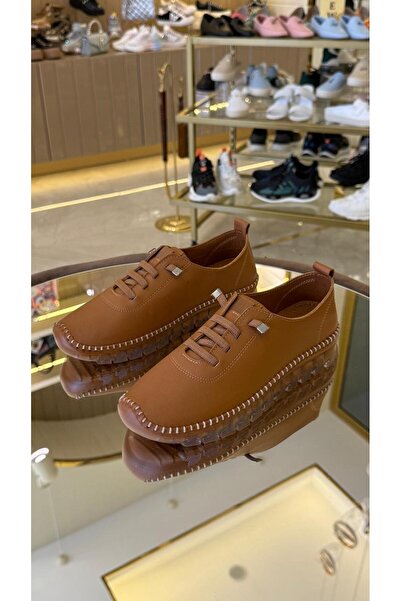 DUYGUSHOESBAG Hakiki Deri Ortopedik Taban Kadın Ayakkabı