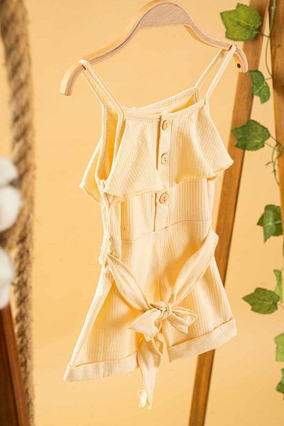 bombe Baby Kids Cotton Rope Strap Comfortable Jumpsuit Salopet Trend Fashion Bottom Top Suit Jumpsuit