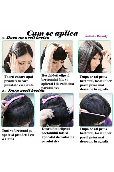 animis beauty Honey Blonde Bangs Extension, natural-looking synthetic fiber, with clips