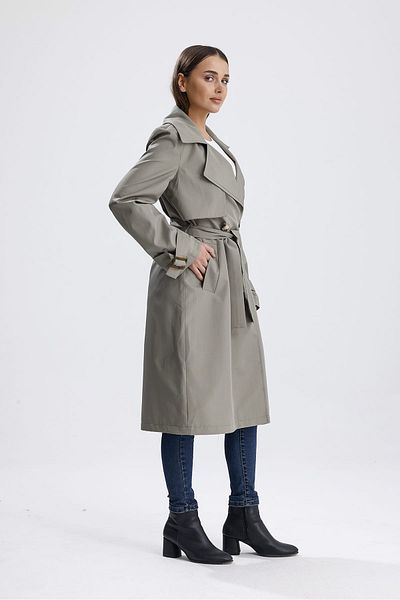 Parille Mint Green Lined Trench Coat
