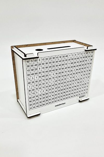 sly Ctr- Parabox 10000 Tl Savings Box (White) Reusable