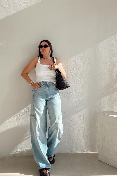 ELVAN TOLON Baggy Jean with Side Pockets