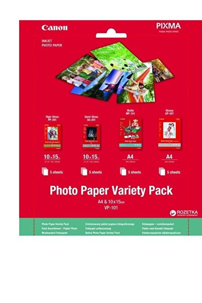 Canon IJ PHOTO PAPER VP-101 A4 10X15 FOTO KAĞIDI 0775B079AA 2.Lİ