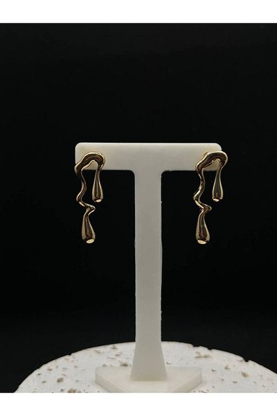 lysiaaccessory Pinterest Model Water Drop Gold Earrings