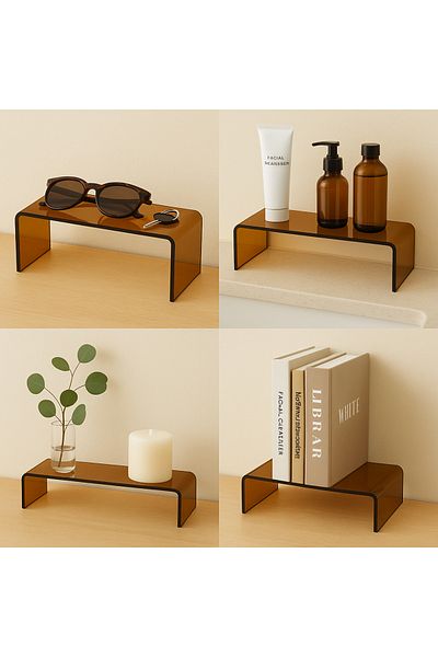 Pleksi Marketi Plexi Retro Color Riser 50x10CM Υ:8CM - Plexi Stand - Riser Rack--2 ΤΕΜ--