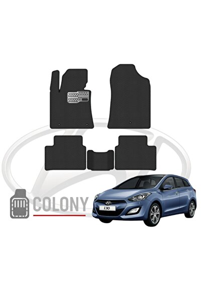 COLONY Hyundai i30 2012-2016 Uyumlu Hücreli Premium Eva Paspas Seti Tam Set P...