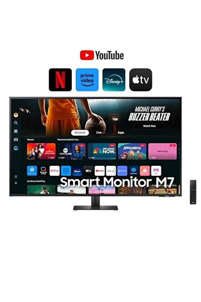 Samsung Akıllı Smart Uygulamalı Görüntü Aktarım M7 43" 4k 60hz 4ms Smart Monitör Siyah