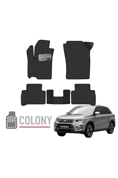 COLONY Suzuki Vitara (II) SUV 2015+ Uyumlu Hücreli Premium Eva Paspas Seti Ta...