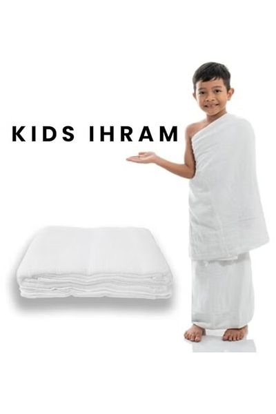 FULLJOY High Quality 2-Piece Microfiber Ihram Towel Set for Kids for Hajj and Umrah