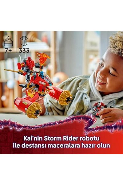 STOREMAX Jvnnastore Kai's Robot Storm Vehicle 71830-7 Creative Toy for Children Aged 7 and Above