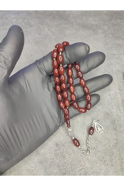 Mos Tespih Ottoman Similar High End Moire Clamping Amber Prayer Beads