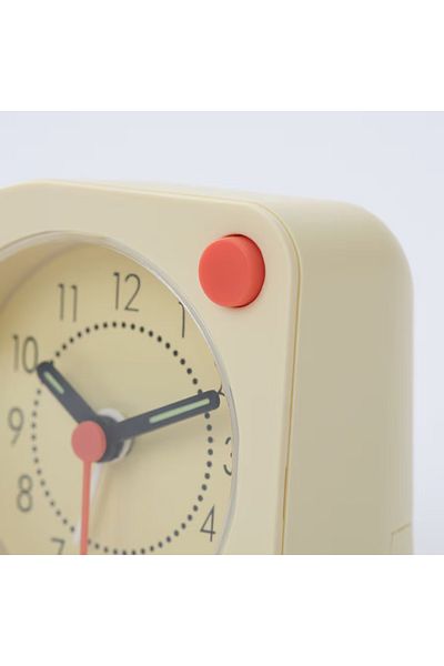 IKEA Alarm clock, light yellow, 8x8 cm