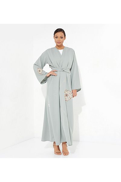 Rosette Abaya Emerald Design