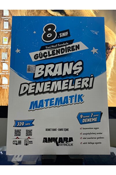 Yanıt Yayınları ANKARA 8.SINIF MATEMATİK GÜÇLENDİREN BRANŞ DENEMESİ 2025