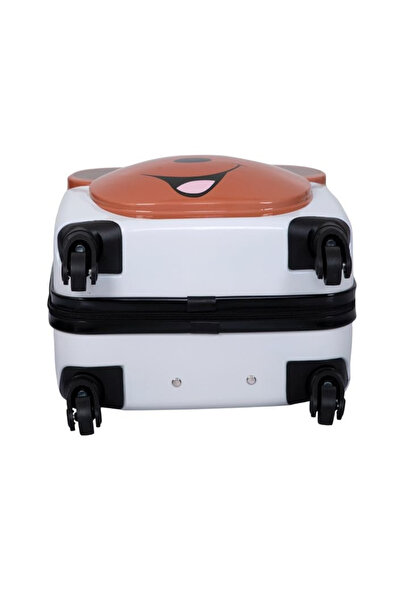 ABYZ Cărucior pentru copii, dimensiuni 44x22x31cm, cu ursuleț de pluș, culoare alb