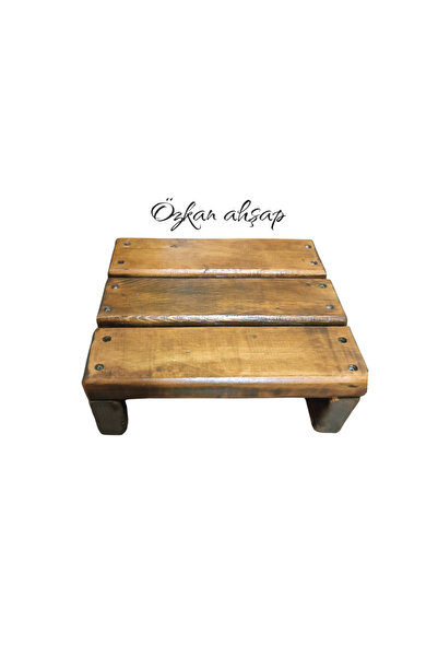 özkan ahşap Vintage üçlü ahşap Basamak Özkan ahşap