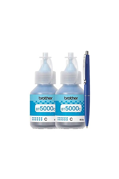 Brother Set Flacon cerneala Brother Original 2x BT5000C Cyan 10000 pagini, Pi...