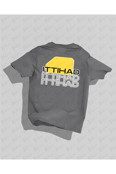 Nulivez Ittihad Design Back Printed High Quality Compact Unisex Oversize T-Shirt