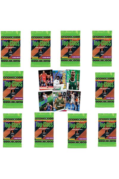 Panini Euro League - Tc - 2025 Top Class Basketball Booster 10 Pack Set