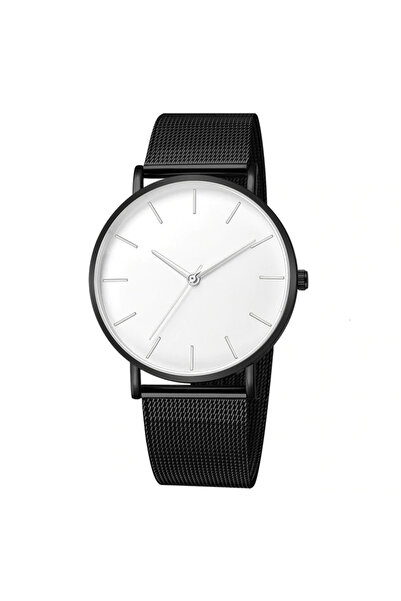 REDz Accessories Watch, Ultra Thin Model, Stainless-Steel, Black/White