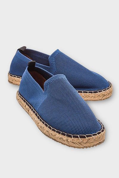Liger Unisex Χειροποίητο Πλεκτό Espadrille ΜΠΛΕ