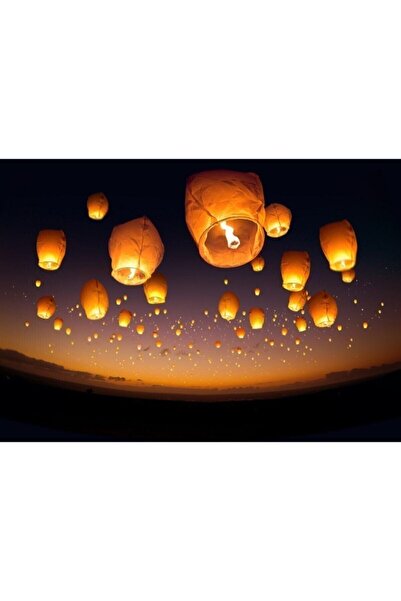 EREN 10 Adet Dilek Feneri Karışık Renkler