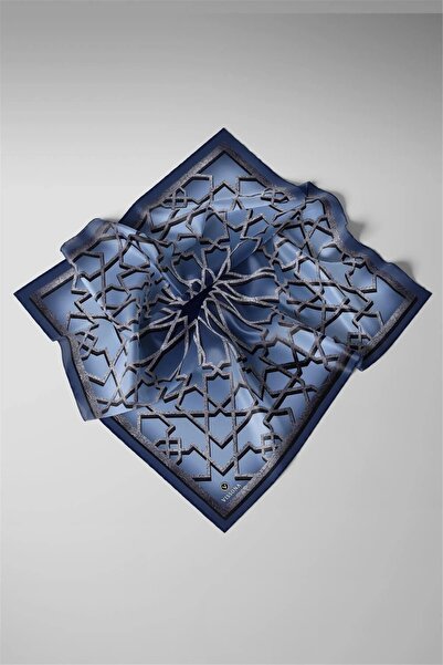 Vissona Шовковий шарф з твілу, блакитний