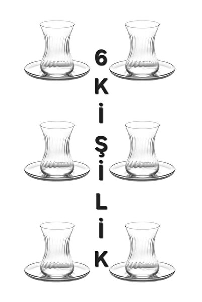 aradıgın 6 Kişilik Çay Bardak Ve Tabak Takım Seti