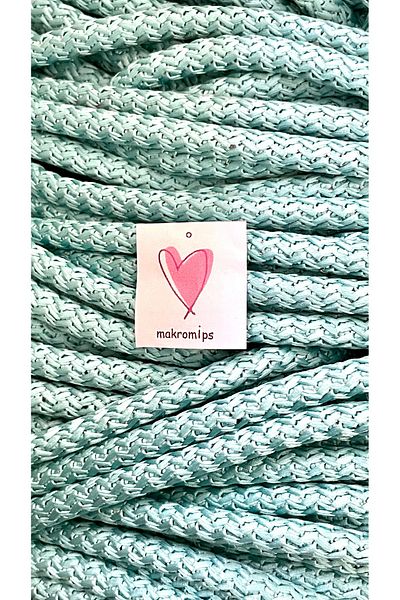 Makromİps Macrome Rope (10 m) Sewable Tres Polyester Woven Rope Cable Raceway Knitting Hobby Multipurpose Rope