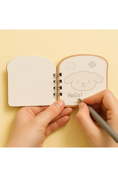 NaSaDAN 1 τεμ. Cute Dog Mini Notepad 64 Φύλλων Χωρίς γραμμή σημειωματάριο