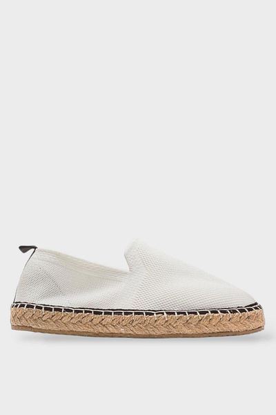 Liger Unisex Χειροποίητο Πλεκτό Espadrille ΛΕΥΚΟ