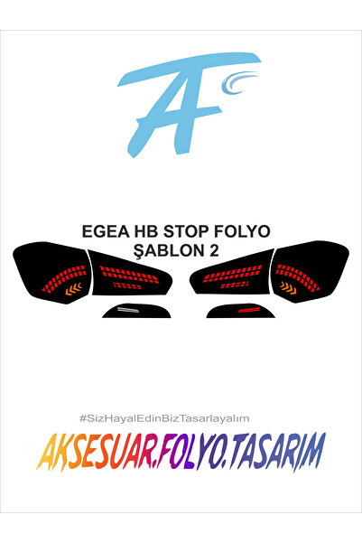 aksesuar folyo tasarım Fiat Egea Hb Stop Folyo