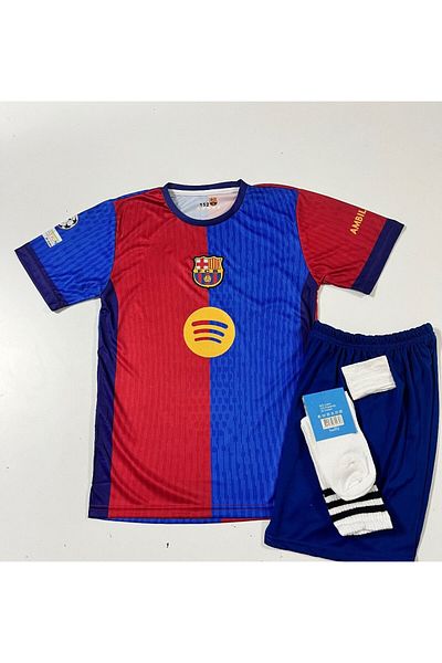 DAYIBALI DÜKKAN DAYIBALI BAR 2024/25 الموسم الجديد مغلفة باتش هوم أون ذا ريد جيرسي للأطفال