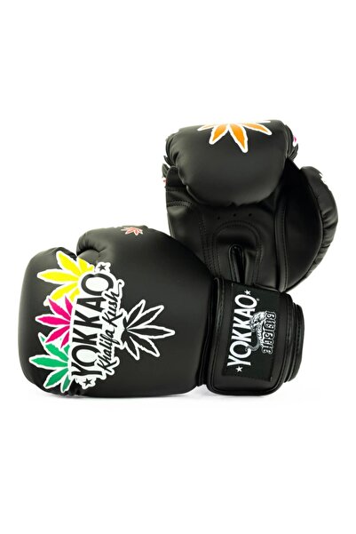 Yokkao Khalifa Kush Black Boks, Kick Boks, Muay Thai Eldiveni