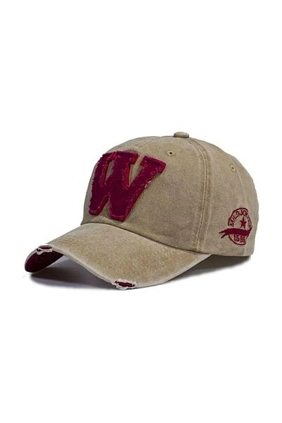 akix W Model Unisex Vintage Baseball Sports Hat with Adjustable Velcro on the Back
