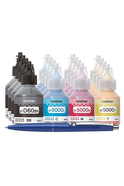 Brother Set Flacon Cerneala Brother Original 4xBTD60BK 4xBT5000C 4xBT5000M 4xBT5000Y, Pix Schneider