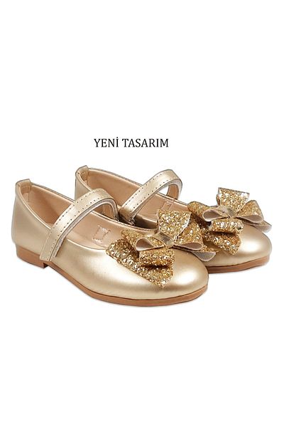 welissa Gold New Bow Girl's Ballerina Ballet