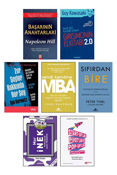 Altın Kitaplar Kendi Kendine MBA Mor İnek Sıfırdan Bire Peter Thiel Zor Şeyle...