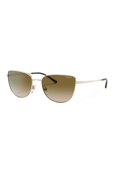 Vogue Woman Butterfly Sunglasses- Vo 4233s - Lense Size:54mm - Pale Gold