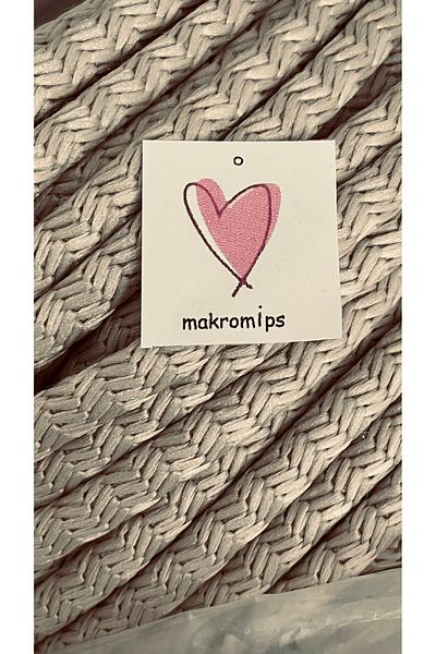 Makromİps Macrome Rope (10 m) Sewable Tres Polyester Woven Rope Cable Raceway Knitting Hobby Multipurpose Rope