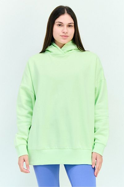 Reebok Women Sportswear Fit Long Sleeve Outdoor Hoodie, Lime Green