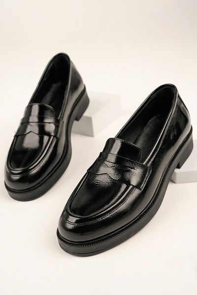 GRADA Loafer Shoes - Black - Block