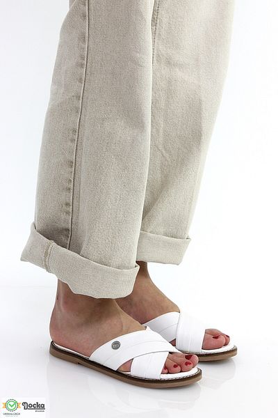 Mammamia Women's Daily Genuine Leather Flat Sole Slippers M26Yt1365