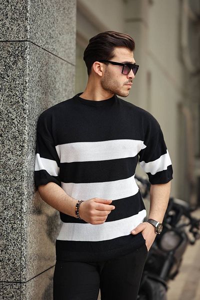 TMB Piece Knitwear T-Shirt Black